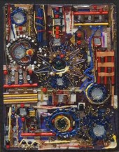 UNTITLED ABSTRACT, MIXED MEDIA