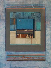 UNTITLED ABSTRACT, MIXED MEDIA