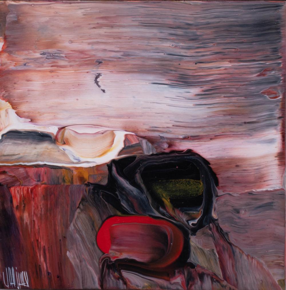 , UNTITLED, ACRYLIC ON PANEL, 8 1/4