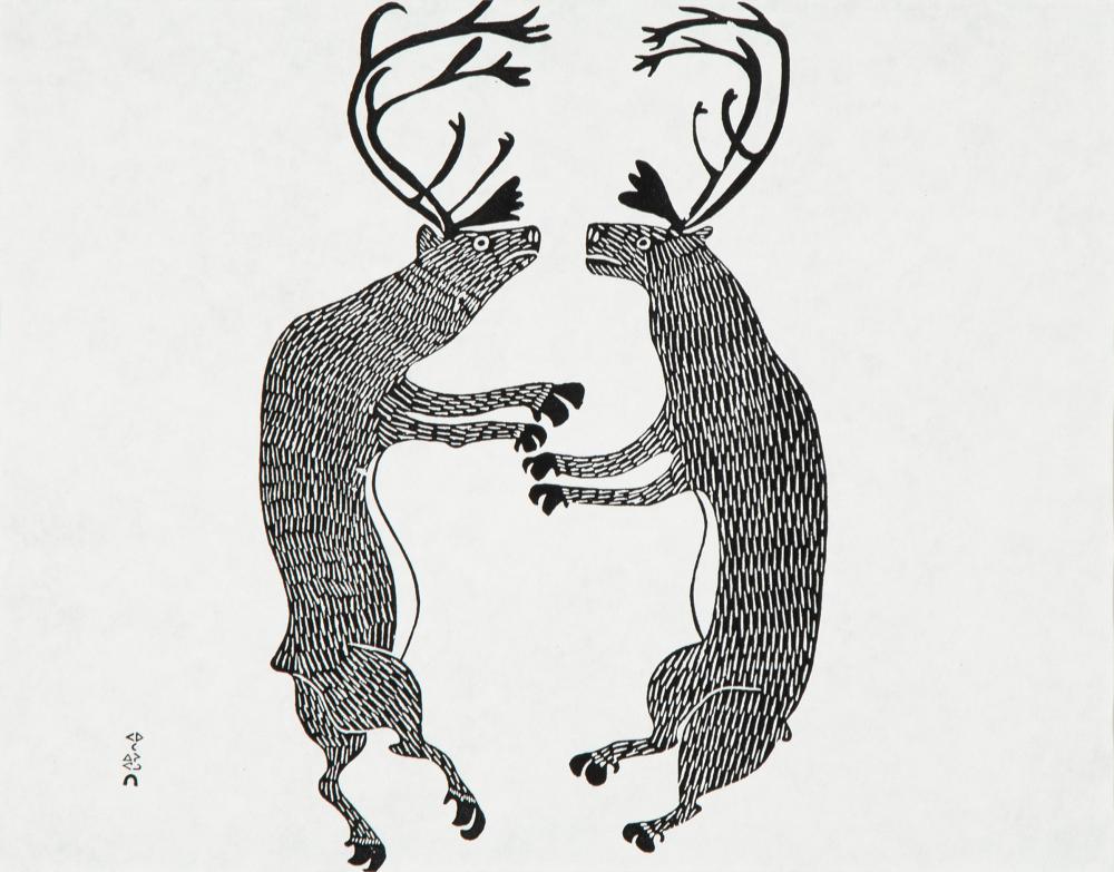 UNTITLED (DANCING BUCKS)serigraph
