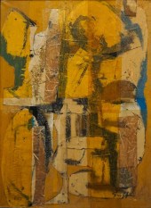 UNTITLED, MIXED MEDIA WITH COL