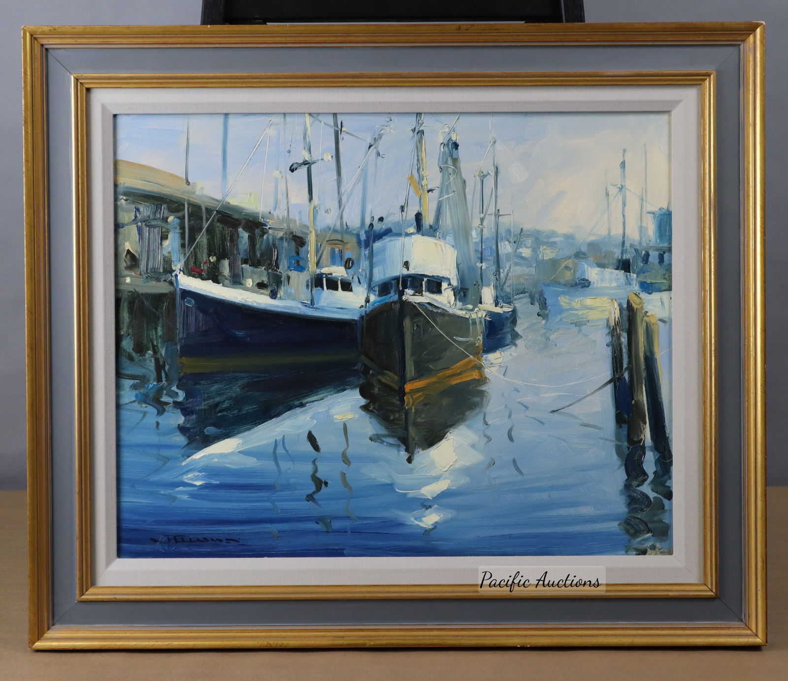 UNTITLED ORIGINAL OIL ON BOARD BY