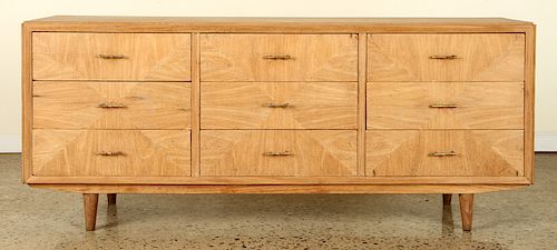 UNUSUAL 9 DRAWER DRESSER BRASS
