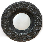 UNUSUAL ANGLO-INDIAN CARVED FL