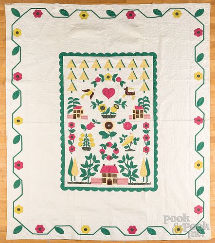 UNUSUAL APPLIQUé QUILTUnusual