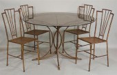 UNUSUAL ART DECO METAL FAUX BA