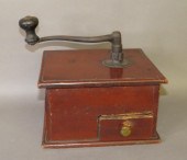 UNUSUAL BOX BASE COFFEE MILL/G