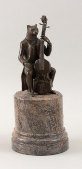 UNUSUAL BRONZE SCULPTURE OF A