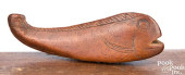 UNUSUAL CARVED FIGURAL FISH NU