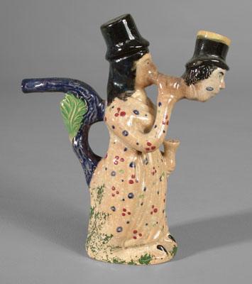 Unusual ceramic pipe, standing