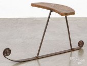 UNUSUAL CHILD'S PINE AND IRON