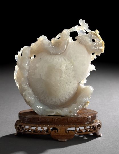 Unusual Chinese Carved Agate