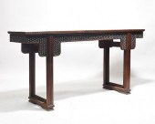 UNUSUAL CHINESE HARD WOOD ALTE