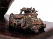 Unusual Chinese hongmu ink sto