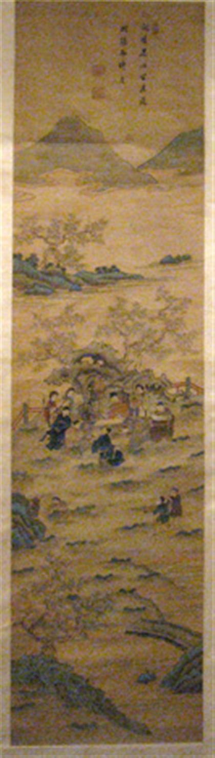 Unusual Chinese painted and