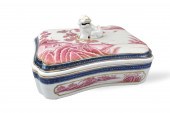 UNUSUAL CHINESE PUCE & BLUE CO
