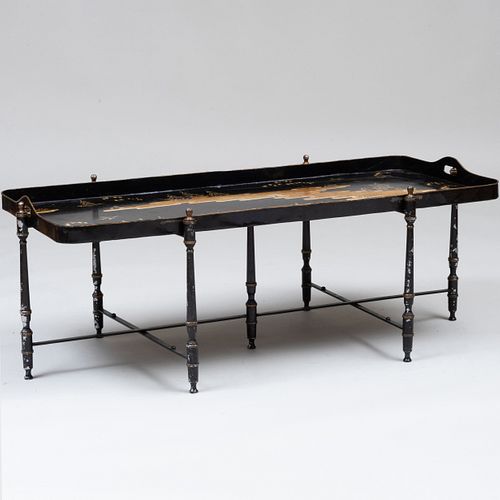 UNUSUAL CHINESE TÃ´LE PEINTE TRAY