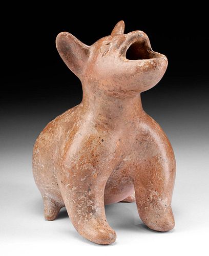 UNUSUAL COLIMA REDWARE DOG