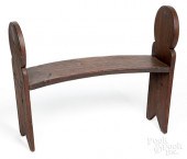 UNUSUAL CRESCENT FORM PINE BEN