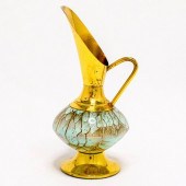 UNUSUAL DELFT JUG BRASS SPOUT