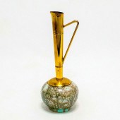 UNUSUAL DELFT JUG BRASS SPOUT