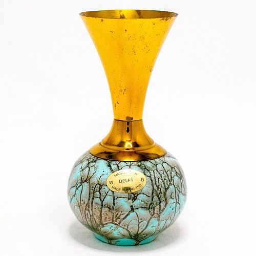 UNUSUAL DELFT VASE MID-CENTURY