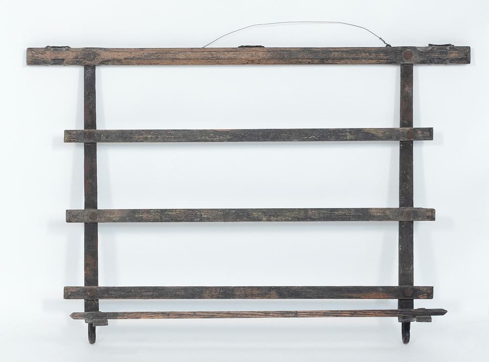 UNUSUAL EARLY WALL HANGING RACK