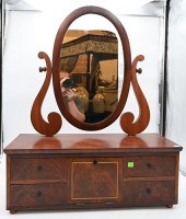UNUSUAL FEDERAL MAHOGANY SHAVI
