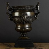 UNUSUAL FRENCH BRONZE URN, POS