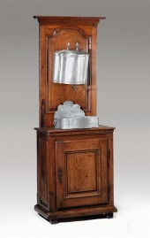 Unusual French oak and pewter