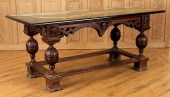UNUSUAL FRENCH WALNUT TABLE BA