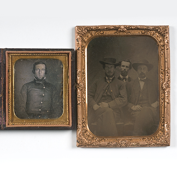 Unusual Half Plate Tintype of Three