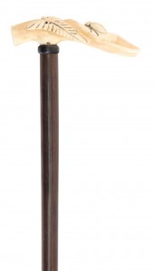 UNUSUAL INSECT MOTIF CANE 19TH