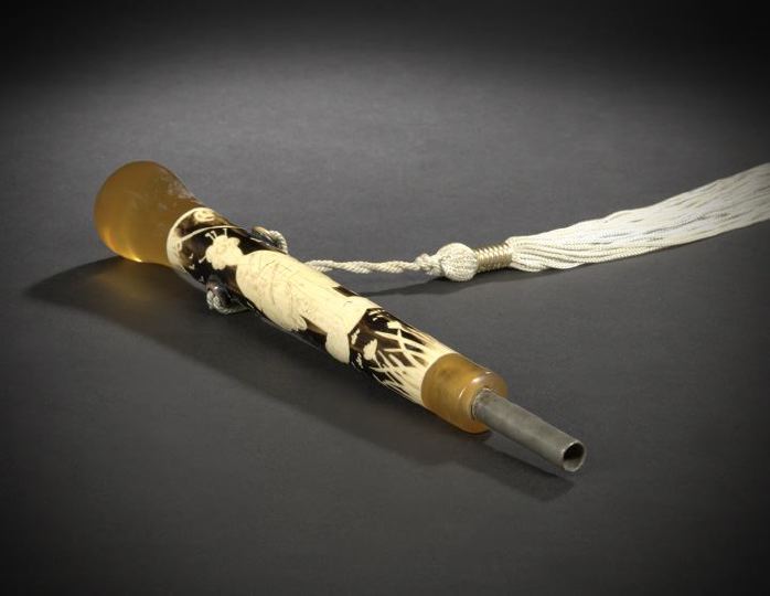 Unusual Japanese Ivory and Amberoid