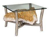 UNUSUAL LARGE CITRINE GEODE GL