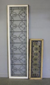 Unusual Large Leaded Glass Win