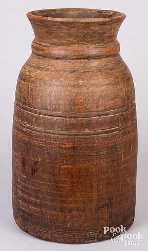 UNUSUAL LARGE TURNED HOLLOWED STUMP