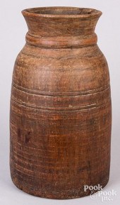 UNUSUAL LARGE TURNED HOLLOWED