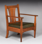 UNUSUAL LIMBERT ARMCHAIR C1910