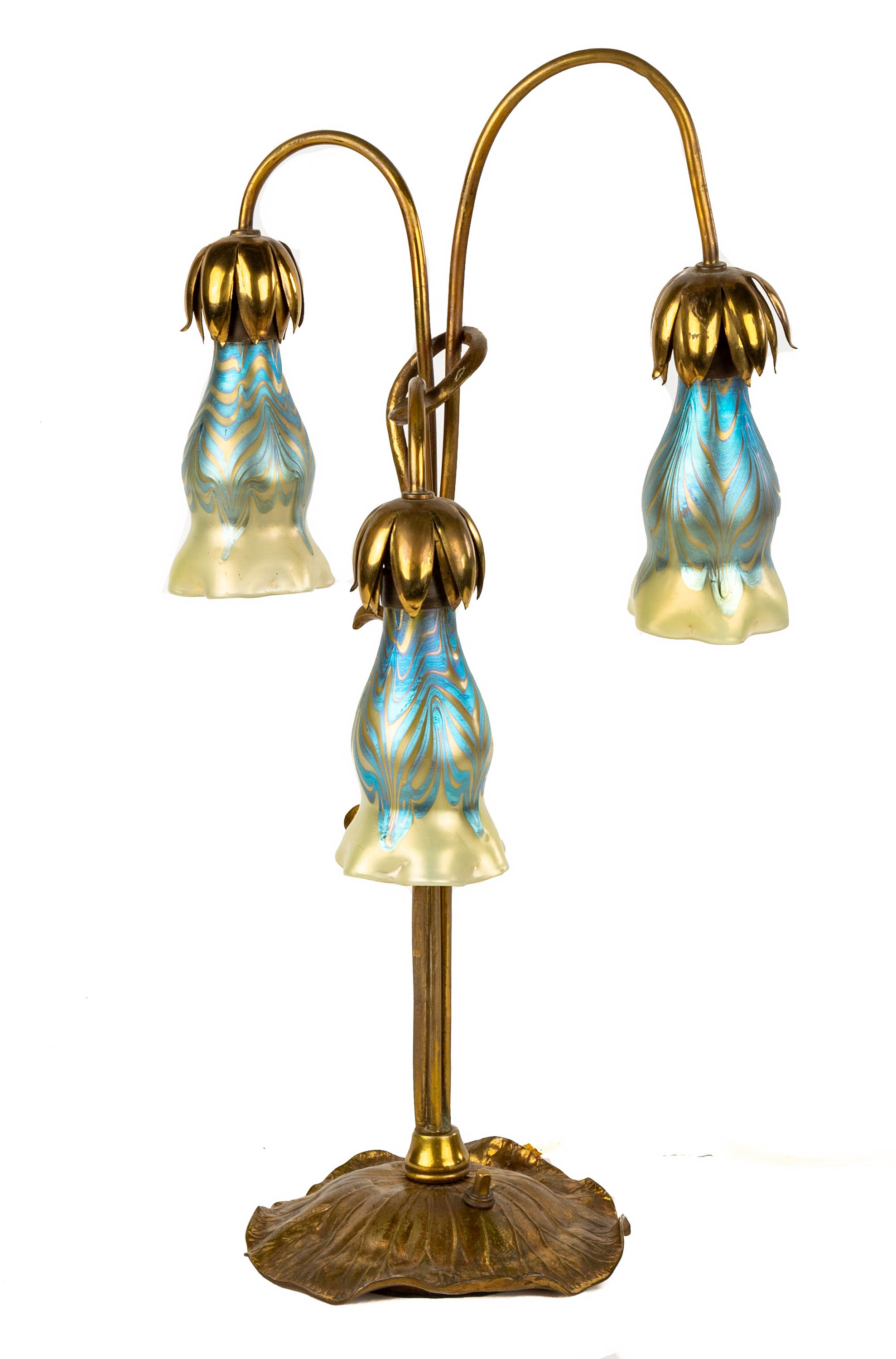 UNUSUAL LOETZ ART NOUVEAU 3 LIGHT