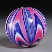 UNUSUAL MARBRIE GLASS THREE-CO