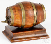 UNUSUAL MINIATURE TREEN BRASS