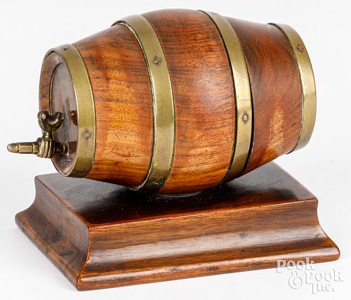 UNUSUAL MINIATURE TREEN BRASS