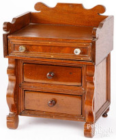 UNUSUAL MINIATURE WALNUT CHEST