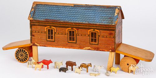 UNUSUAL NOAH'S ARK PAPER LITHOGRAPH