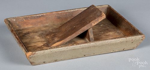 UNUSUAL PAINTED PINE SCRUB BOX,