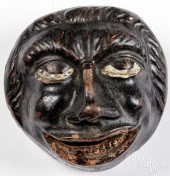 UNUSUAL PAINTED REDWARE FIGURA