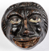 UNUSUAL PAINTED REDWARE FIGURA
