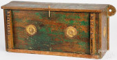 UNUSUAL PAINTED WALL CUPBOARD<