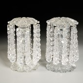UNUSUAL PAIR ANGLO-IRISH CRYST